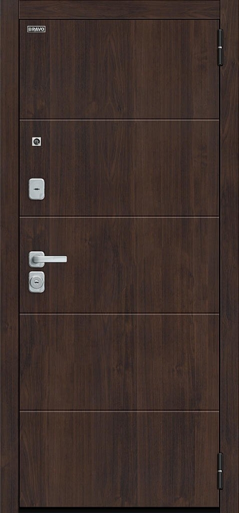 Дверь Флэт/BChrome Almon/Cappuccino Melinga BR6169
